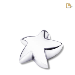 K621 Angelic Star Keepsake Urn Pol Silver