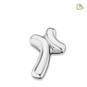 K652 ComfortCross Keepsake Urn Pol Silver