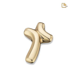 K653 ComfortCross Keepsake Urn Pol Gold