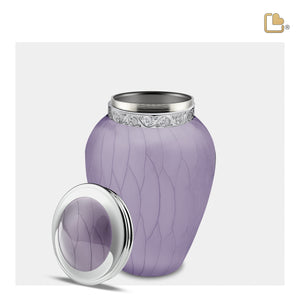 M298 Blessing Medium Urn Pearl Lavender & Pol Silver