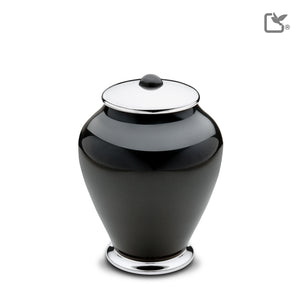 M520 Simplicity Medium Urn Midnight & Pol Silver