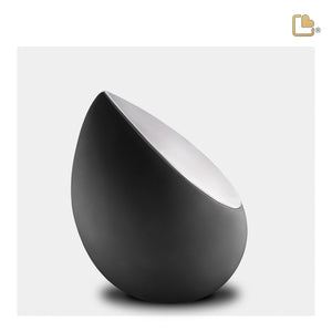 M583 Drop Medium Urn Black & Bru Pewter