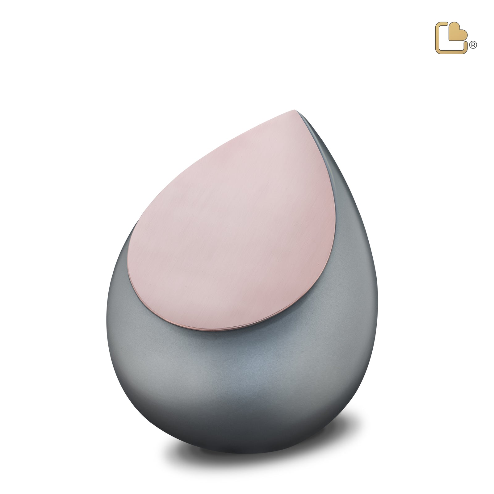 M584 Drop Medium Urn French Grey & Bru RoseGold