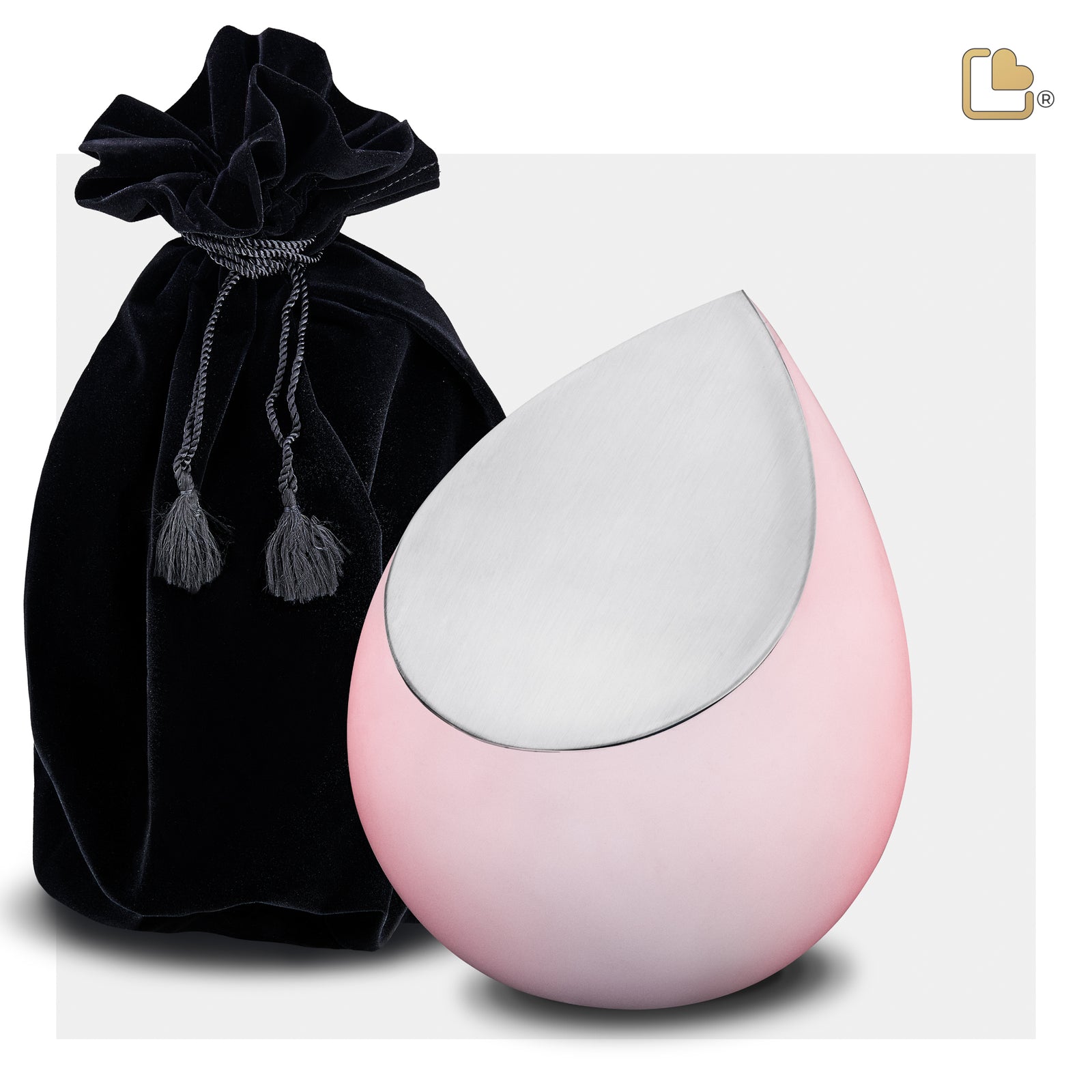 M588 Drop Medium Urn Pink & Bru Pewter