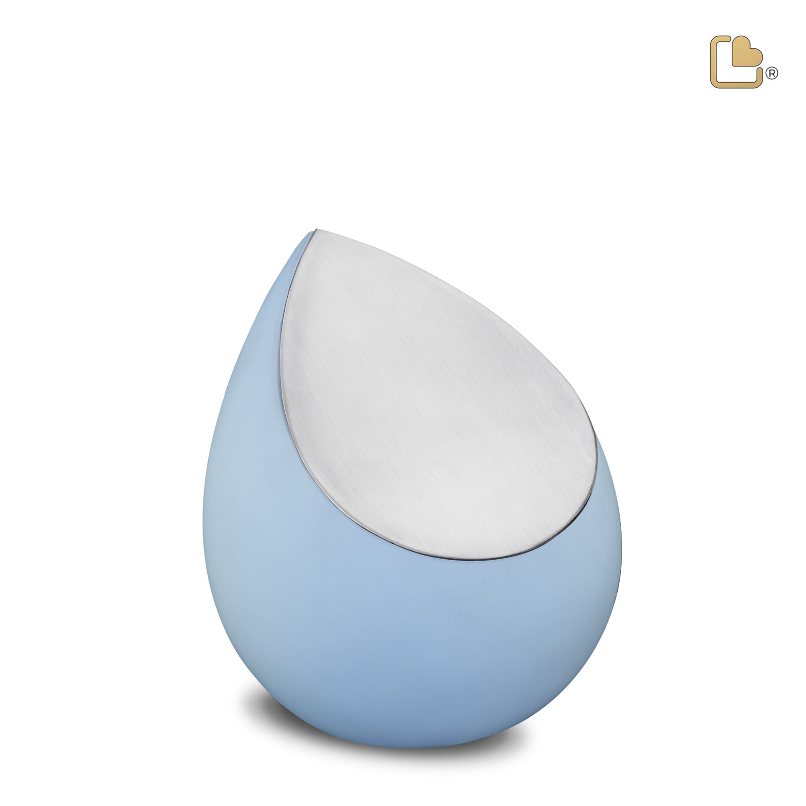 M589 Drop Medium Urn Blue & Bru Pewter