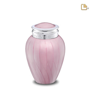 M667 Blessing Medium Urn Pearl Pink & Pol Silver