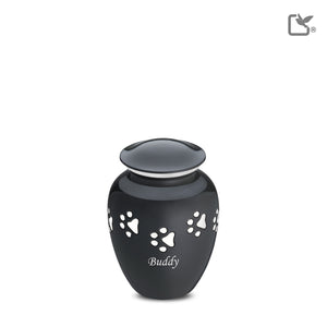 P212S Classic Small Pet Urn Midnight & Bru Pewter