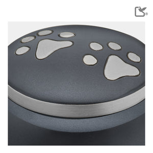 P270M Classic Round Medium Pet Urn Midnight & Bru Gold