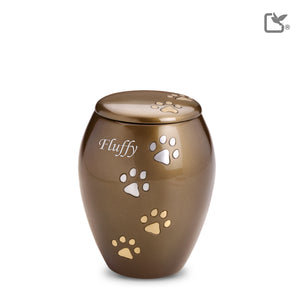 P504S Majestic Small Pet Urn Bronze & Bru Gold