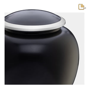 P561S Shadow Small Pet Urn Black & Bru Pewter