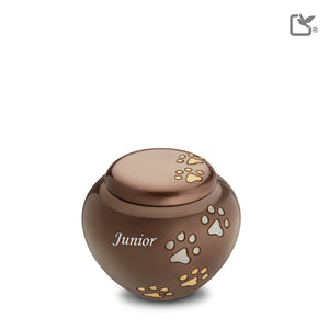 P570S Cuddle Small Pet Urn Bronze & Bru Gold