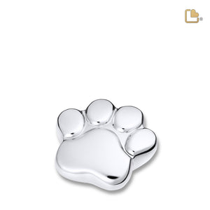P670K LovePaw Pet Keepsake Urn Pol Silver