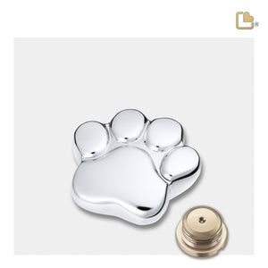 P670K LovePaw Pet Keepsake Urn Pol Silver