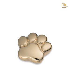 P671K LovePaw Pet Keepsake Urn Pol Gold