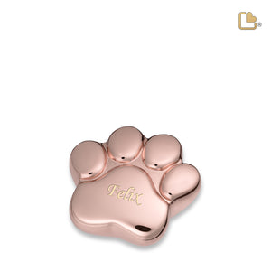 P675K LovePaw Pet Keepsake Urn Pol RoseGold