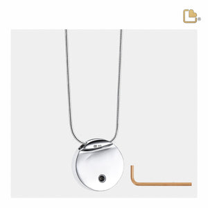 PD1060 Eternity Ashes Pendant Bru Silver w/Zirconia