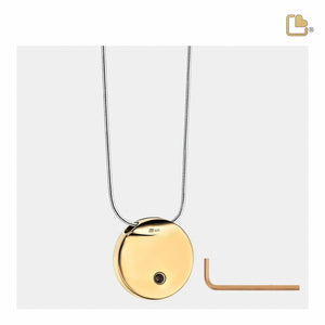 PD1061 Eternity Ashes Pendant Bru Gold Vermeil w/Zirconia