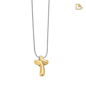 PD1133 ComfortCross Ashes Pendant Pol Gold