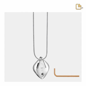 PD1210 CalaLily Ashes Pendant Bru Silver & Gold Vermeil