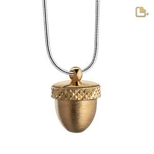 PD1341 Acorn Ashes Pendant Pol & Bru Gold Vermeil