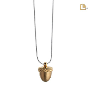 PD1341 Acorn Ashes Pendant Pol & Bru Gold Vermeil