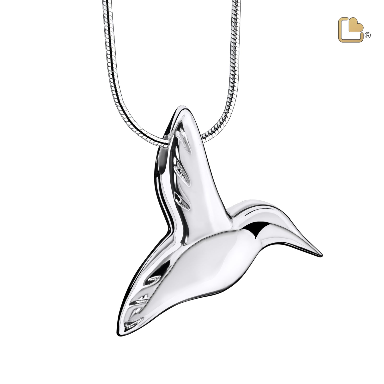 PD1350 HummingBird Ashes Pendant Pol Silver