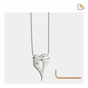 PD1370 AngelWings Ashes Pendant Pol & Bru Silver