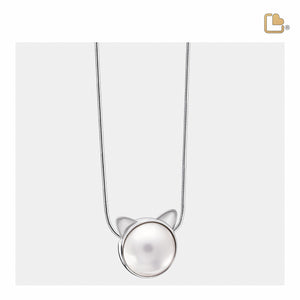PD1420   CatPearl Ashes Pendant Pol Silver