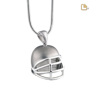 PD1510 Football Helmet Ashes Pendant Pol & Bru Silver