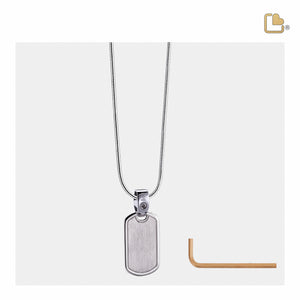 PD1512 LoveTag Ashes Pendant Pol & Bru Silver