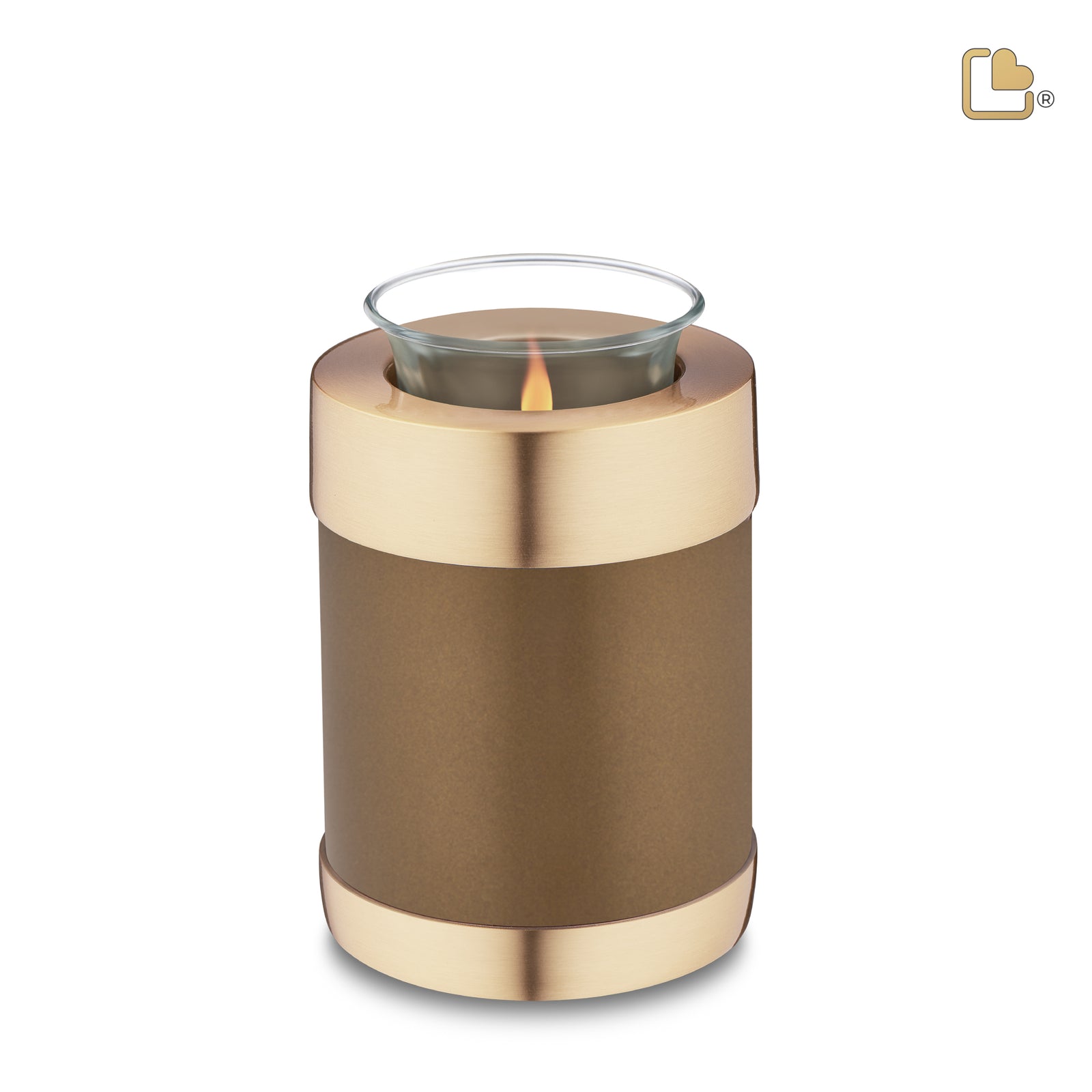 T651 Tealight Urn Bronze & Bru Gold