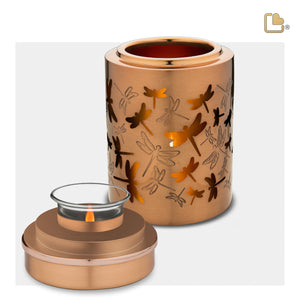T713 Reflections of Spirit Tealight Urn Bru Copper