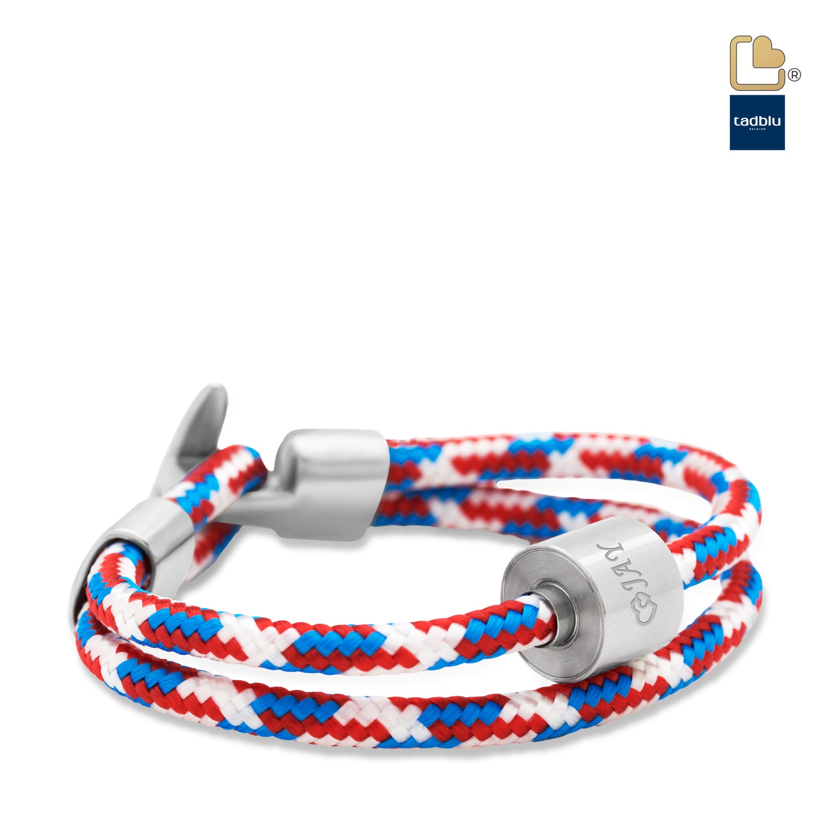 TB-BC11-M Memento Bracelet (M) Cord Brushed Ashes Bead Tommy Red-Blue