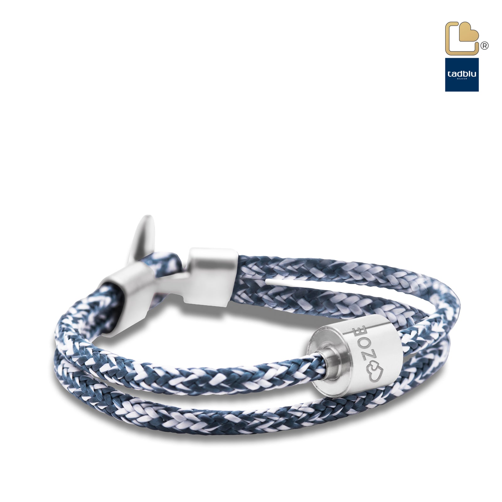 TB-BC6-M Memento Bracelet (M) Cord Brushed Ashes Bead Jeans