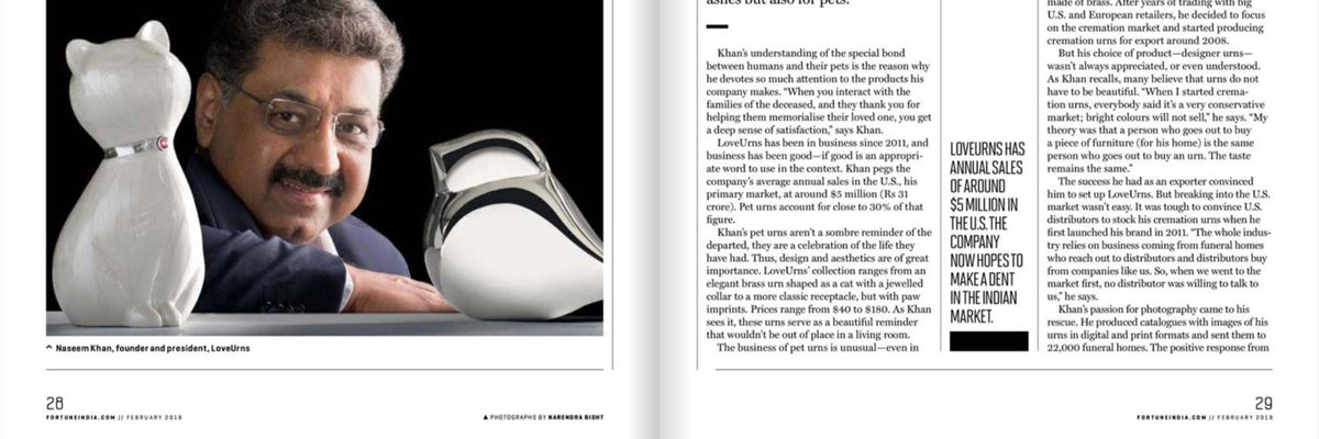 LoveUrns® in Fortune Magazine