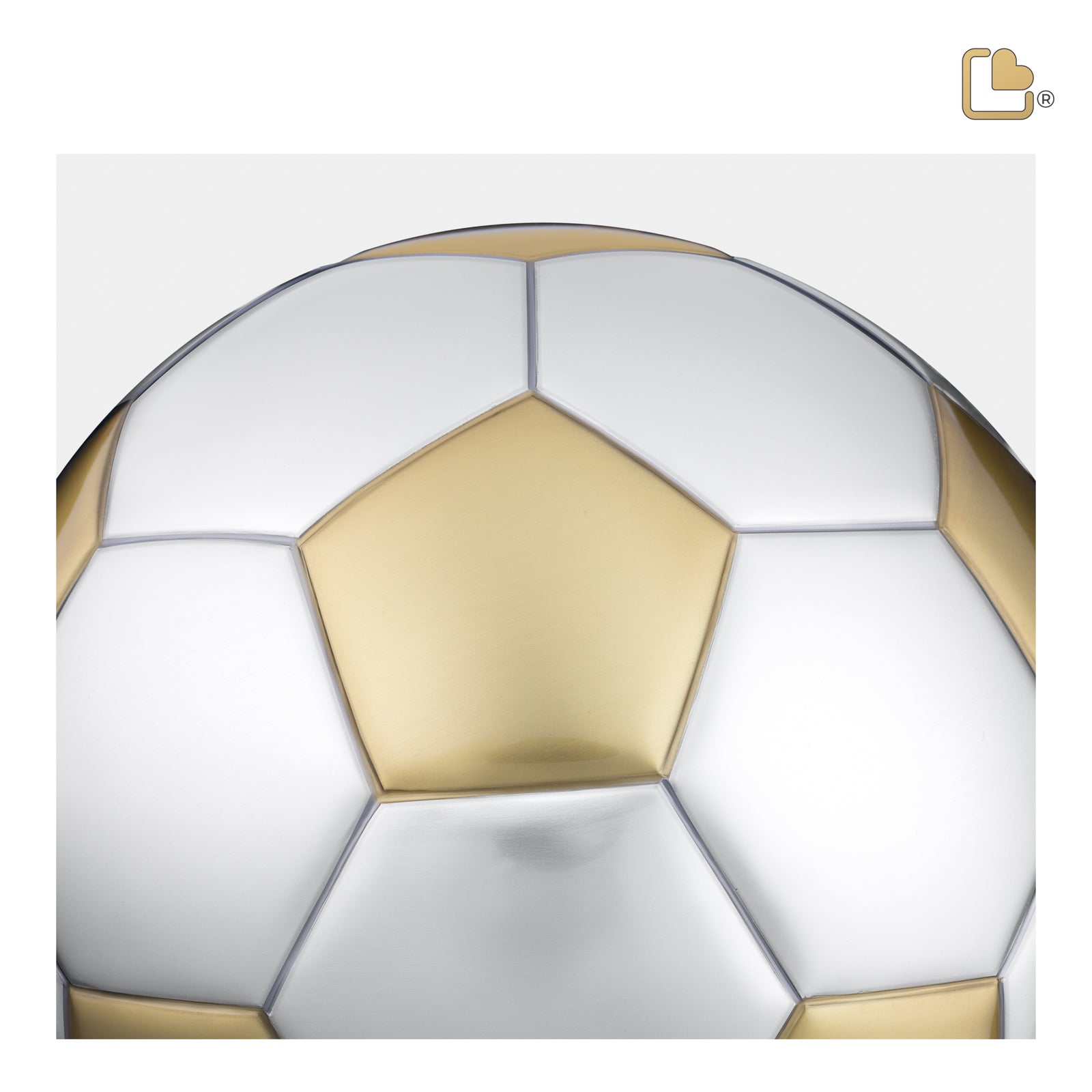 A1152   Football Standard Adult Urn Bru Gold & Bru Pewter