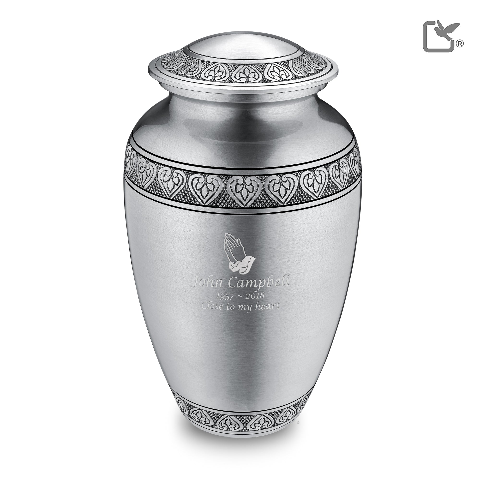 A210   Classic Standard Adult Urn Bru Pewter