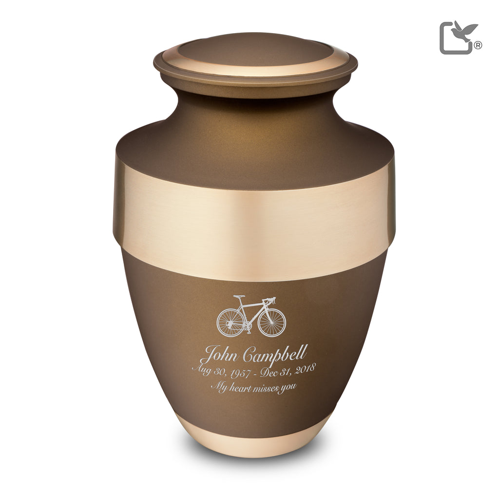 A260 Espana Standard Adult Urn Bronze & Bru Gold - LoveUrns®US