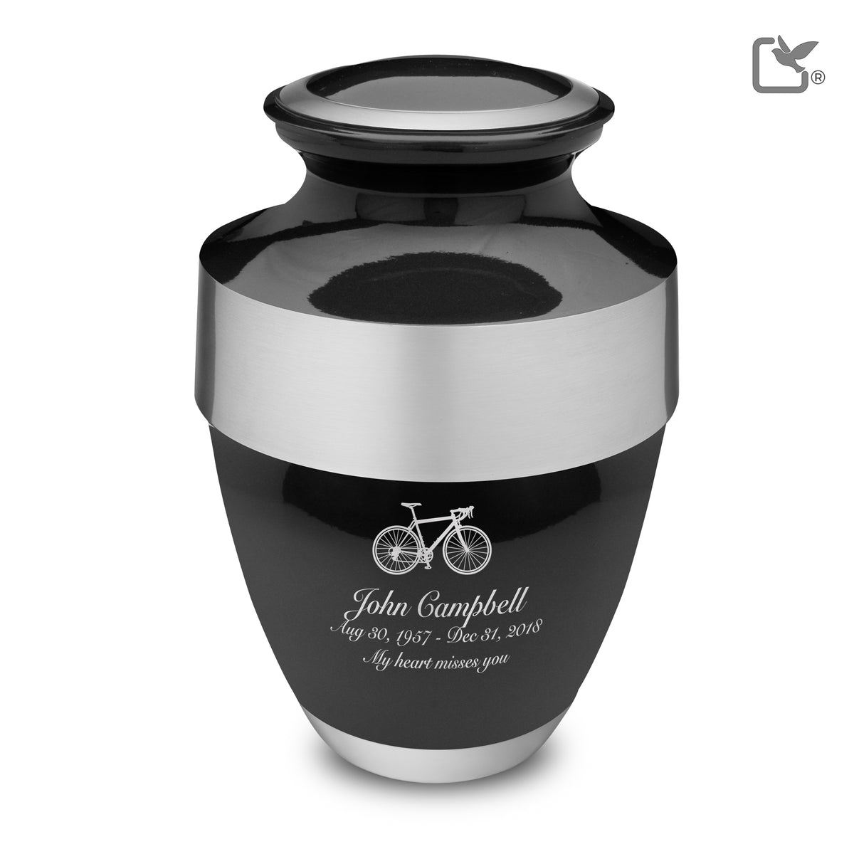 A261   Espana Standard Adult Urn Midnight &amp; Bru Pewter