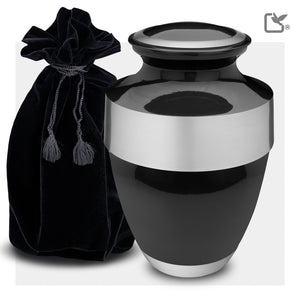 A261   Espana Standard Adult Urn Midnight & Bru Pewter