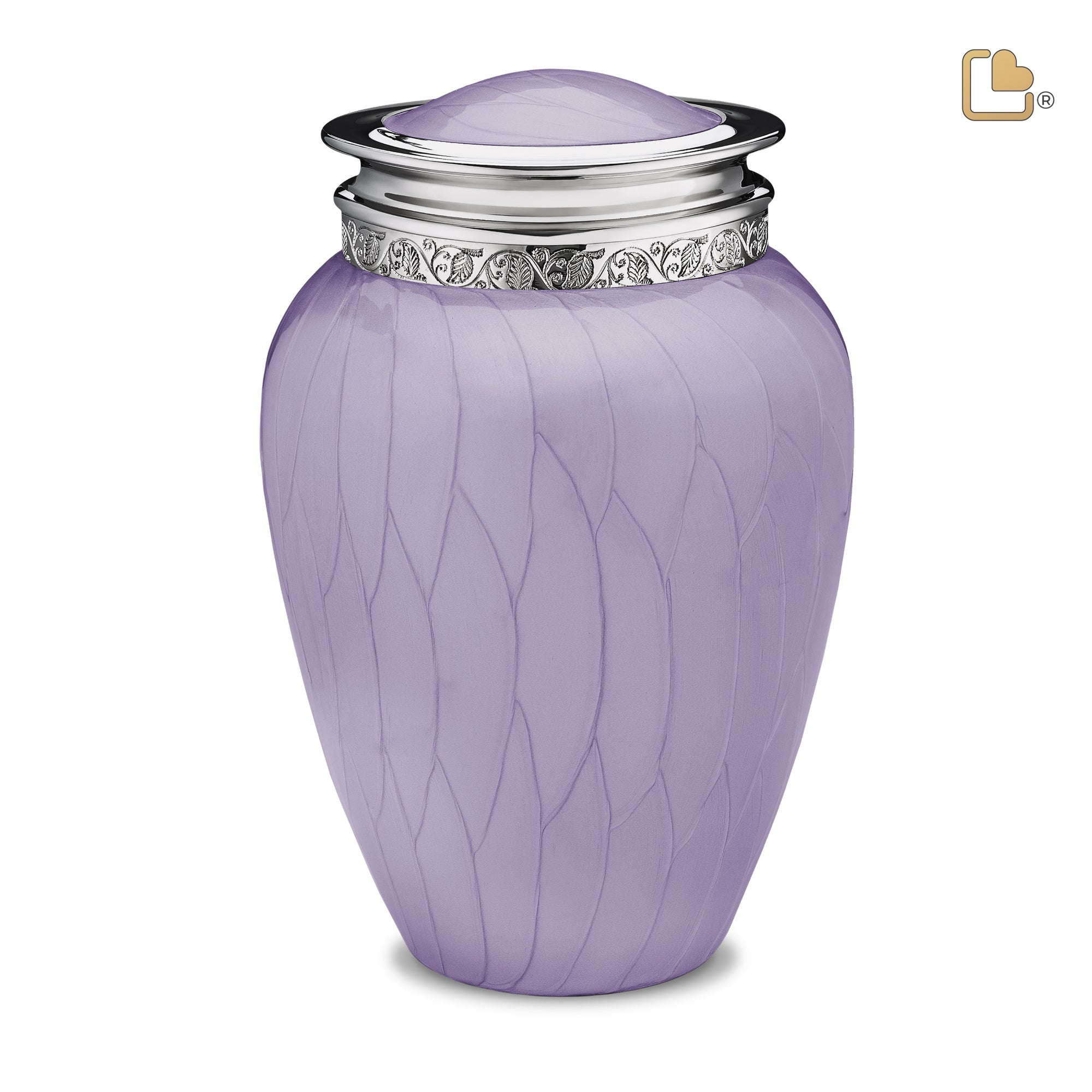A298   Blessing Standard Adult Urn Pearl Lavender & Pol Silver