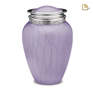 A298   Blessing Standard Adult Urn Pearl Lavender & Pol Silver