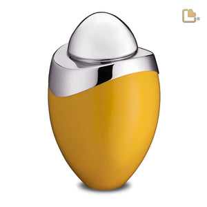 A360   Amore Standard Adult Urn Yellow & Pol Silver