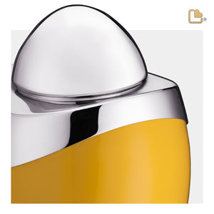 A360   Amore Standard Adult Urn Yellow & Pol Silver