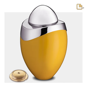 A360   Amore Standard Adult Urn Yellow & Pol Silver