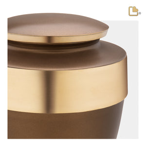 A411   Eternity Standard Adult Urn Auburn & Bru Gold