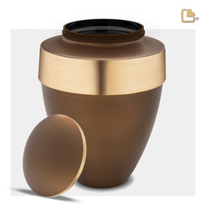 A411   Eternity Standard Adult Urn Auburn & Bru Gold