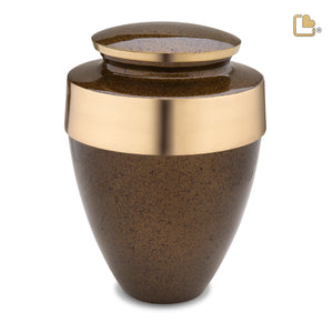 A421   Eternity Standard Adult Urn Speckled Auburn & Bru Gold