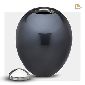 A510   Adore Standard Adult Urn Midnight & Pol Silver