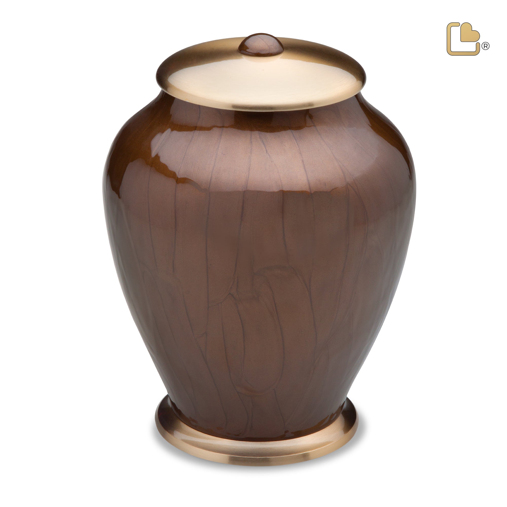 A521   Simplicity Standard Adult Urn Pearl Bronze & Bru Gold